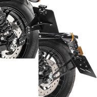 Set: Side Mount license plate holder fits for Harley Davidson Sportster 883 Iron 09-20 Craftride black + Side Mount license plate holder L fits for Harley Davidson Sportster 883 Iron 19-20 black Craftride