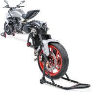Set: Einarm Montageständer hinten vorne für Ducati Panigale V4/R/S 18-21 + Montageständer Vorderrad mit gummierten Aufnahmen Motorradheber vorne_1