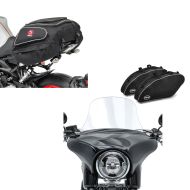 Set: Set SW15 Wheel Chock Easy Vario Fix and Ratchet straps Set + Tail Bag X50 Rear seat bag 50Ltr in