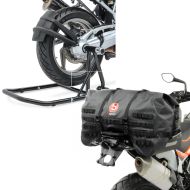Set: swing arm paddock stand compatible with BMW R NineT 14-23 -Classic + Tail Bag SX70 Rear Seat Bag 70Ltr waterproof in