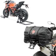 Set: Einarm Montageständer Set für BMW R NineT 14-20 hinten vorne CLS + Hecktasche SX70 70Ltr wasserdicht in schwarz_1