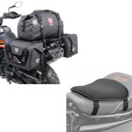 Set: saddlebags with tail bag RB25 + XF40 Dry Bag 90 Liters + Gel Seat Pad M Tourtecs Universal Comfort Seat 