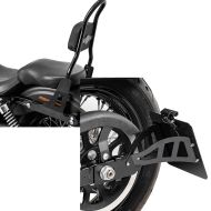 Set: Sissy bar CSM fits for Harley Davidson Dyna Street Bob 09-17, Low Rider S black Craftride + Side Mount license plate holder fits for Harley Davidson Dyna Low Rider S 16-17 CRB Craftride black