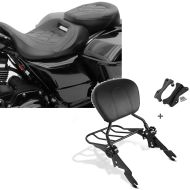Set: Sitzbank für Harley Street Glide Special 15-21 RH3 schwarz + Sissybar für Harley Street Glide Special 15-21 mit Gepäckträger_1