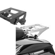 Set: Gepäckträger TP Solo Sitz für Harley Touring 14-21 schwarz + Gepäckträger TP Abnehmbar für Harley Touring Modelle 14-21 chrom_1