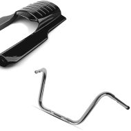 Set: Rear Fender Extension Filler fits for Harley Davidson Road King 96-08 Craftride + Handlebar Ape Hanger Fat Classic 1-1/4" Height 12" fits for Harley Davidson by Craftride Chrome