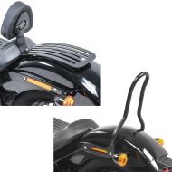 Set: Set Fahrer Rückenlehne für Harley Softail Street Bob 18-20 Sissybar + Sissybar für Harley Softail Street Bob 18-20 Tampa S schwarz_1