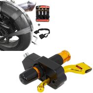 Set: Hinterrad und Lenker Zurrgurt mit 4x Ratschen-Spanngurten Set + Bremshebelschloss 22 mm Lenker Griffschloss 9x4 cm BS-Motoparts Alu_1