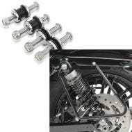 Set: Docking Hardware Kit fits for Harley Davidson Sportster 2004-2020 Craftride Mounting Kit + Saddlebag supports fits for Harley Davidson Sportster 04-20 black Craftride