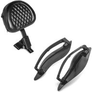 Set: Fahrer Rückenlehne Diamond für Harley Street Glide Special 15-21 + Seitlicher Windabweiser für Harley Street Glide Special 15-21 schwarz_1