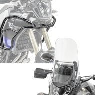 Set: Fairing Crash bar upper part XL compatible with Yamaha Tenere 700 19-24 Motoguard engine guard + Touring Windshield compatible with Yamaha Tenere 700 19-24 Airoad screen clear