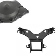 Set: Lichtmaschinendeckel für Yamaha YZF-R6 06-19 Limadeckel Motordeckel + Verkleidungshalter für Yamaha YZF-R6 06-07 Verkleidungshalterung_1