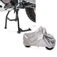 Set: Hauptständer für Honda Africa Twin 1100 20-21 Constands Mittelständer + Motorrad Abdeckplane für Honda Africa Twin 1100 Aluminium Tourtecs Alu XXL_1