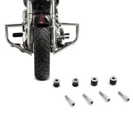 Set: Sturzbügel für Harley Davidson Softail Deluxe 05-17 Craftride ST1 chrom + Anbausatz Docking Hardware Kit für Harley Davidson Softail Deluxe 05-17 Craftride_1