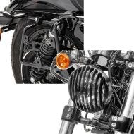 Set: Satteltaschenhalter für Harley Sportster Forty-Eight 48 16-20 rechts Craftride + Scheinwerfer Grill Harley Sportster Forty-Eight 48 10-20 schwarz von Craftride_1