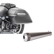 Set: Seitenkoffer Set Indian Scout / Bobber / Sixty Craftride K3 33Ltr in schwarz + Craftride Endschalldämpfer Indian Scout Sixty Auspuff Boost Edelstahl_1