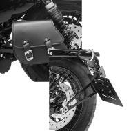 Set: Schwingentasche + Halter für Harley Sportster 883 Iron 09-20 Craftride + Kennzeichenhalter seitlich L für Harley Sportster 883 Iron 19-20 schwarz Craftride_1