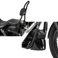 Set: Sissybar fits for Harley Davidson Dyna Super Glide Custom 06-15 Craftride Fast Rider-L black + Skid Plate fits for Harley Davidson Dyna Super Glide Custom 06-15 Craftride