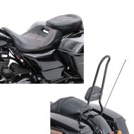 Set: Sitzbank für Harley Road Glide Special 15-21 Craftride RH3 schwarz-rot + Sissybar für Harley Davidson Road Glide Special 15-21 Craftride SP schwarz_1