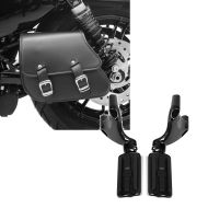 Set: Schwingentasche + Halter für Harley Sportster Forty-Eight 48 10-20 Craftride + Sozius Fussrasten Set mit Halter für Harley Sportster Forty-Eight 48 10-13 BL1 Craftride_1