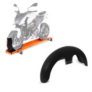 Set: Rangierschiene Harley Street Glide / Special ConStands Smart-Mover mit Wippe orange + Front-Fender 21" Wrap für Harley Street Glide/ Special unlackiert Craftride_1