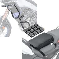 Set: Sturzbügel Set für Yamaha Tenere 700 19-21 oben und unten Schutzbügel + Motorrad Luftkissen Yamaha Tenere 700 Sitzbank Tourtecs Air S schwarz_1