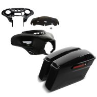 Set : Batwing Fairing Complete Set for Street Glide 14-22 Craftride + Hard saddlebags for Street Glide (FLHX) 14-22 Craftride Black Latch