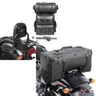 Set: Sissybar XS3 + Hecktasche LX für Kawasaki Vulcan S / Café 15-20 mit Gepäckträger Craftride + Hecktasche für Kawasaki Vulcan S / Café SQ1 Craftride 52l schwarz_1