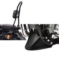 Set: Sissy Bar CSL Fix für Harley Sportster 1200 Iron 18-20 mit Gepäckträger schwarz Craftride + Bugspoiler Harley Sportster 1200 Iron 18-20 Craftride schwarz_1