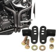 Set: Craftride Auspuff Harley Davidson Sportster 1200 88-99 Drag Pipe schwarz + Tieferlegungskit 1-3" für Harley Sportster 88-99 Tieferlegung Craftride_1