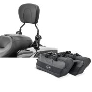 Set: Sissybar Harley Street Glide 09-21 Craftride Fast Driver-S Flex schwarz + Innentasche Seitenkoffer für Harley Street Glide 06-21 Craftride 19Ltr schwarz_1