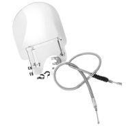 Set: Windschild für Harley-Davidson Sportster 883 88-10 Craftride + Kupplungszug für Harley Sportster 883 86-09 Edelstahl/Nylon 150cm Craftride_1