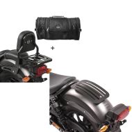 Set: Sissybar XS3 + Hecktasche RB1 für Honda Rebel 500 17-21 mit Gepäckträger Craftride + Gepäckträger für Honda Rebel 500 17-20 Solo Rack L1 Gepäckbrücke Craftride_1