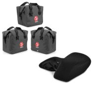 Set: Innentaschen für Aluminium Koffer + Topcase für BMW R 1200 GS/ Adventure 04-18 BAgtecs + Sitzbank Bezug BMW R 1200 GS 04-12 Tourtecs Cool-Dry Mesh Ready_1