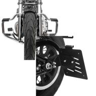 Set: Sturzbügel Mustache für Harley Davidson Softail 18-21 Schutzbügel 32mm chrome Craftride + Seitlicher Kennzeichenhalter für Harley Davidson Softail 18-21 Craftride schwarz_1