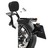 Set: Sissybar für Harley Davidson Sportster 883 Iron 09-20 Craftride inkl. Gepäckträger und Docking Kit schwarz + Seitlicher Kennzeichenhalter für Harley Sportster 883 Iron 09-20 Craftride schwarz_1