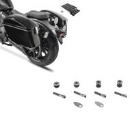 Set: Seitenkoffer Set für Harley Dyna Street Bob Craftride Dallas 23Ltr mit Haltesatz + Anbausatz Docking Hardware Kit für Harley-Davidson Dyna Street Bob 09-17 / Low Rider S Craftride_1