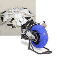 Set: Verkleidung für Yamaha YZF-R1 04-06 Zaddox ABS Vollverkleidung Rennverkleidung + Reifenwärmer Set für Yamaha YZF-R6 YZF-R1 ConStands Laguna Seca 60-80°C blau_1