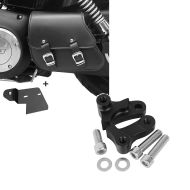 Set: Schwingentasche + Halter für Harley Dyna Street Bob 06-17 Craftride + Tieferlegungskit 1,75" Zoll für Harley Dyna Street Bob 06-17 Tieferlegung Craftride_1