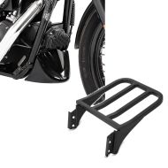 Set: Bugspoiler für Harley Davidson Dyna Street Bob 06-17 Craftride + Gepäckträger für Harley Dyna Street Bob 06-17 schwarz Craftride_1