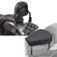Set: Sissy Bar XS3 für Honda Rebel 500 17-21 schwarz Craftride + Motorrad Luftkissen Honda Rebel 500 Sitzbank Tourtecs Air M schwarz_1