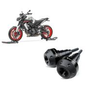 Set: Montageständer Set für Yamaha MT-07 / Tracer 700 Constands Motorradständer vorne hinten ST6 schwarz matt + Sturzpads für Yamaha MT-07 / Tracer 700 13-19 Crashpads Motoguard SC2 schwarz_1