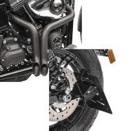 Set: Craftride Auspuff Harley Davidson Sportster Forty-Eight 48 10-20 Drag Pipe schwarz + Kennzeichenhalter seitlich S für Harley Sportster Forty-Eight 48 10-20 schwarz Craftride_1