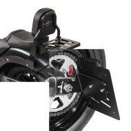 Set: Sissy Bar XS3 für Kawasaki Vulcan S / Café 15-20 mit Gepäckträger schwarz Craftride + Kennzeichenhalter seitlich S für Kawasaki Vulcan S / Café 15-21 schwarz Craftride_1