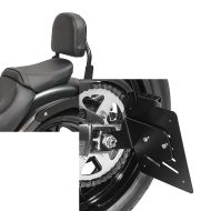 Set: Sissy Bar XS3 für Kawasaki Vulcan S / Café 15-21 schwarz Craftride + Kennzeichenhalter seitlich S für Kawasaki Vulcan S / Café 15-21 schwarz Craftride_1