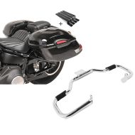 Set: Seitenkoffer Set Yamaha XVS 650 Drag Star Craftride Delaware 33Ltr inkl Haltesatz schwarz + Sturzbügel Yamaha XVS 650 Drag Star/ Classic Craftride XV1 chrom_1