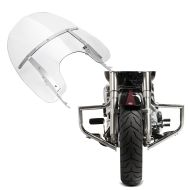 Set: Windschild Abnehmbar für Harley Heritage Softail Classic 00-17 Craftride + Sturzbügel für Harley Davidson Heritage Softail Classic 00-17 Craftride ST1 chrom_1