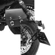 Set: Schwingentasche + Halter für Harley Sportster 883 Iron 09-20 Craftride + Kennzeichenhalter seitlich M für Harley Sportster 883 Iron 19-20 schwarz Craftride_1