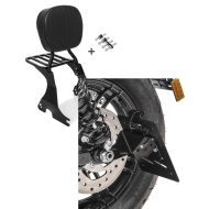 Set: Sissybar für Harley Davidson Sportster Forty-Eight 48 Special 18-20 Craftride inkl. Gepäckträger und Docking Kit schwarz + Kennzeichenhalter seitlich S für Harley Sportster Forty-Eight 48 Special 18-20 schwarz Craftride_1