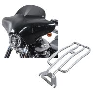 Set: Batwing Verkleidung BD8 für Harley Davidson Road King / Classic Craftride + Gepäckträger Solo Rack für Harley Davidson Road King 97-05 chrom Craftride_1